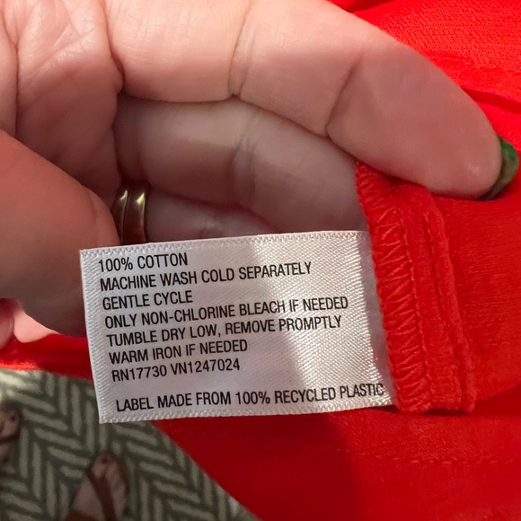 Knox rose warm orange size medium blouse NWT - Picture 2 of 4